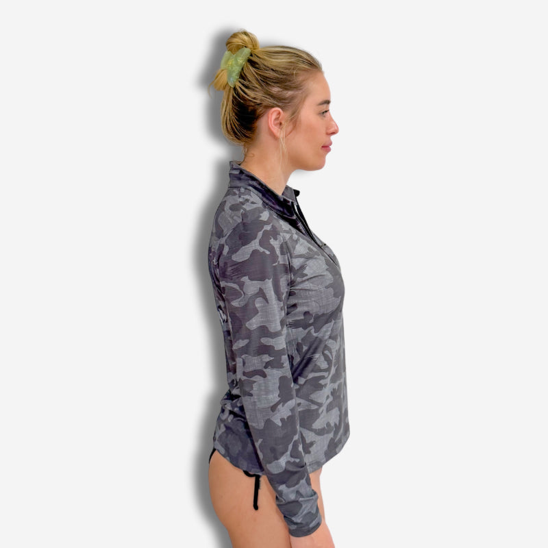 Women's Collared Camo Jersey (FREE Fugeo Sunnies)