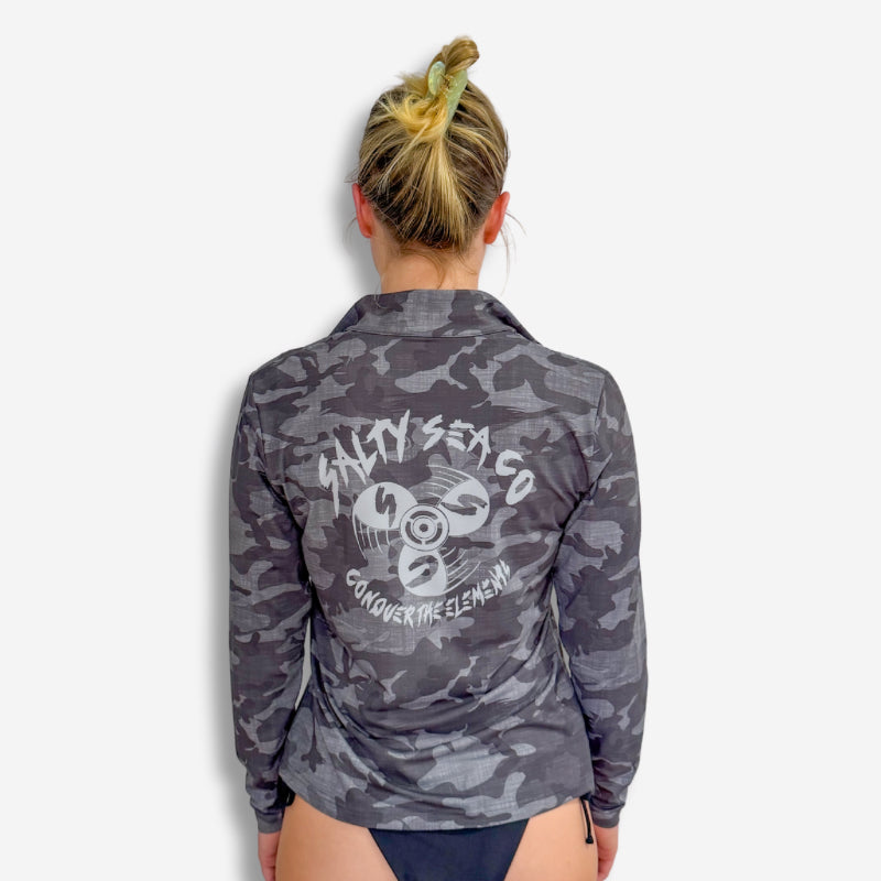 Women's Collared Camo Jersey (FREE Fugeo Sunnies)